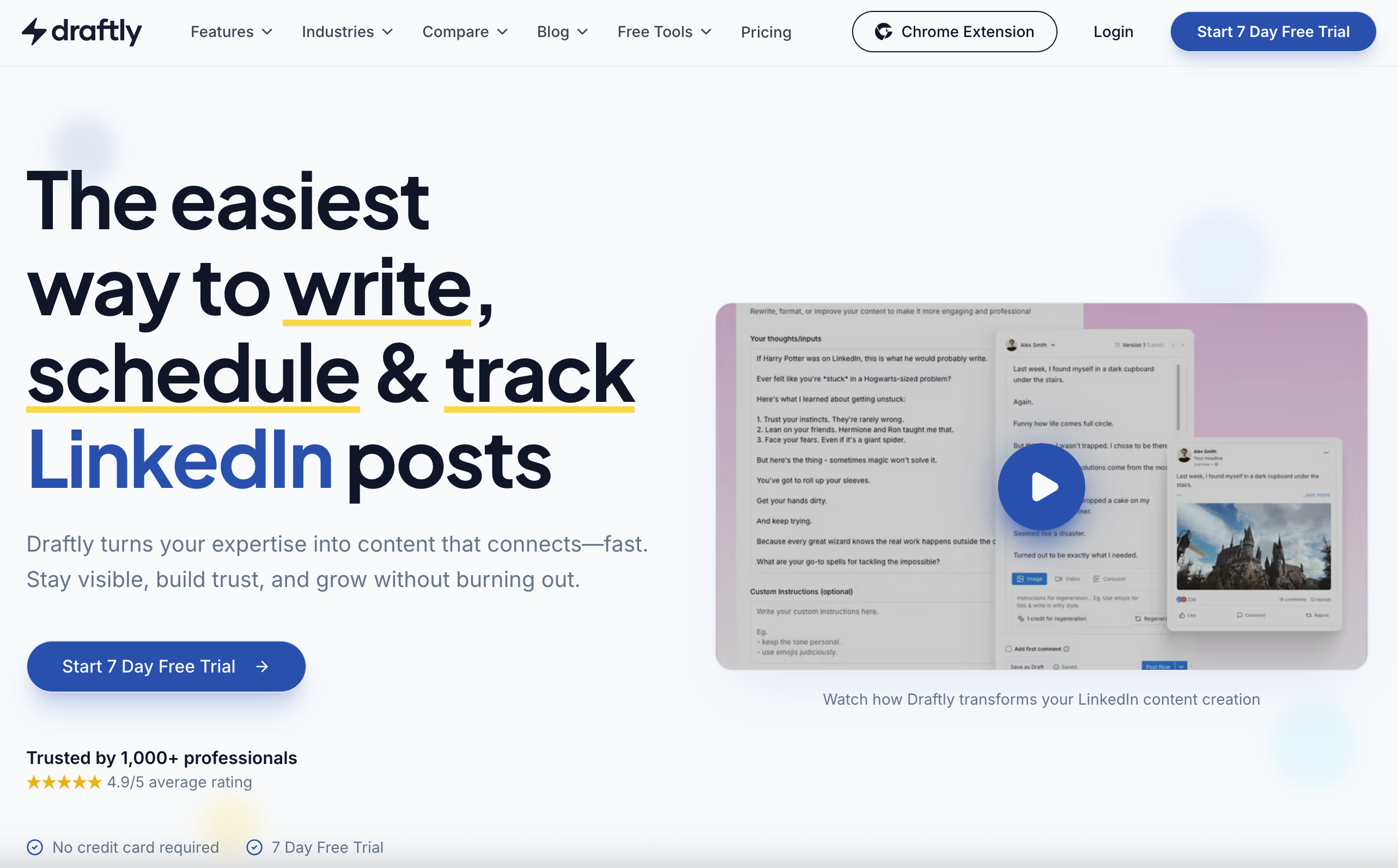 Draftly interface showcasing link building and outreach automation features