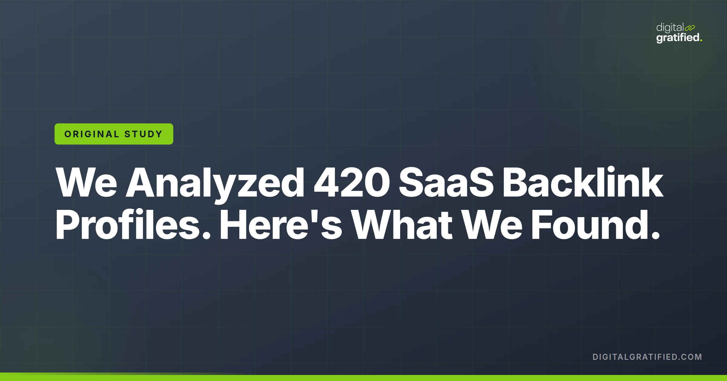We Analyzed the Backlink Profiles of 420 SaaS Websites. Here's What We Found.