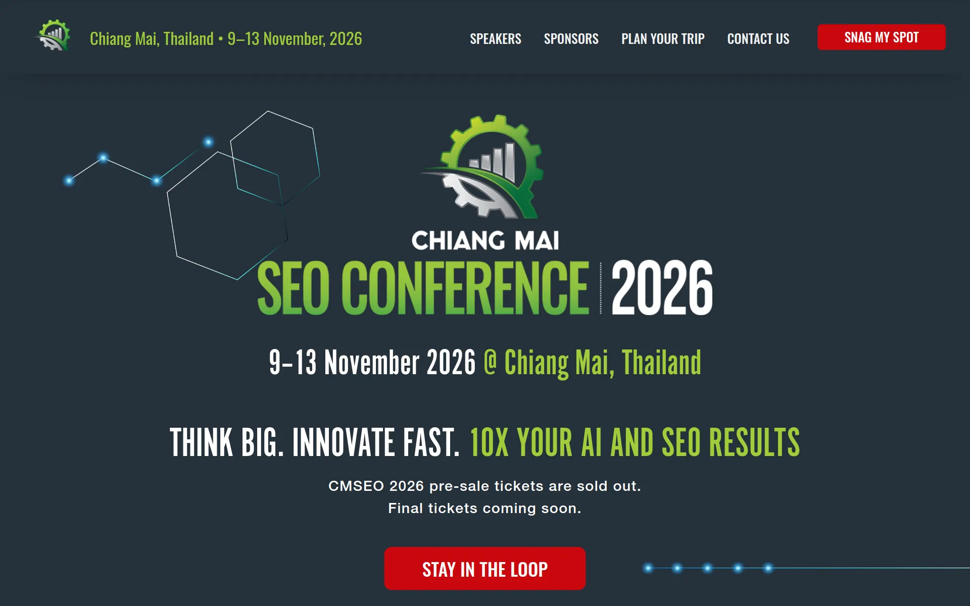 Chiang Mai SEO Conference homepage screenshot