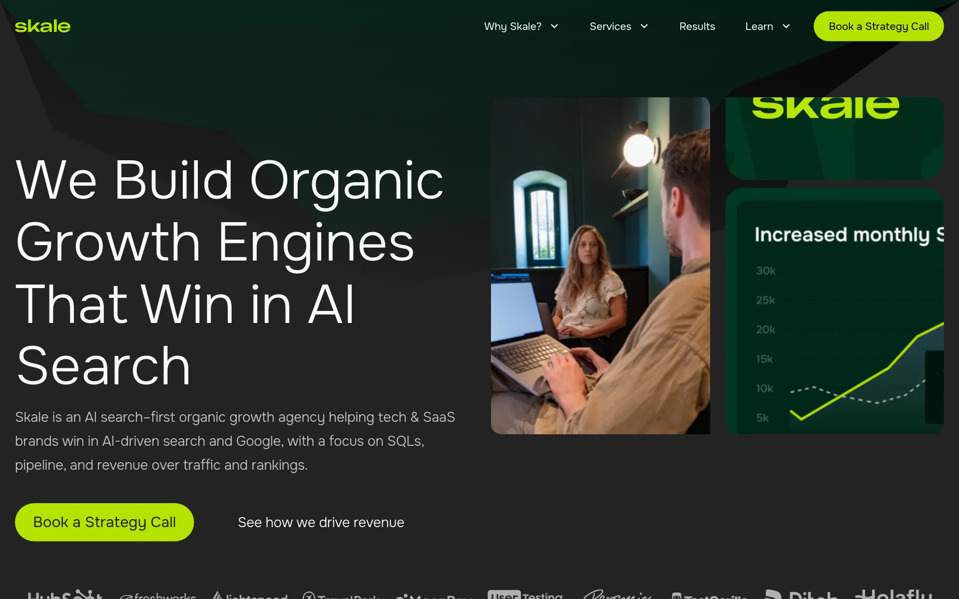 Skale homepage screenshot