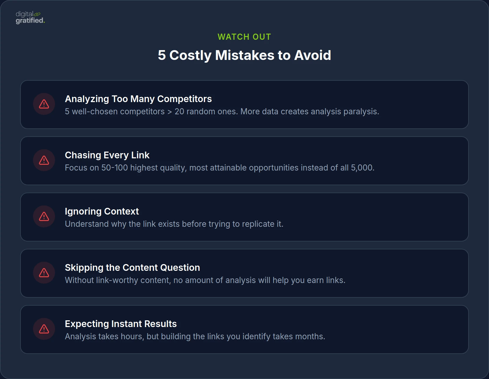 5 Costly Mistakes to Avoid